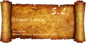Singer Laura névjegykártya