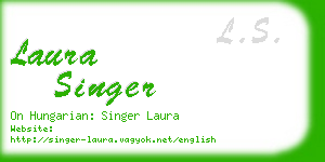 laura singer business card